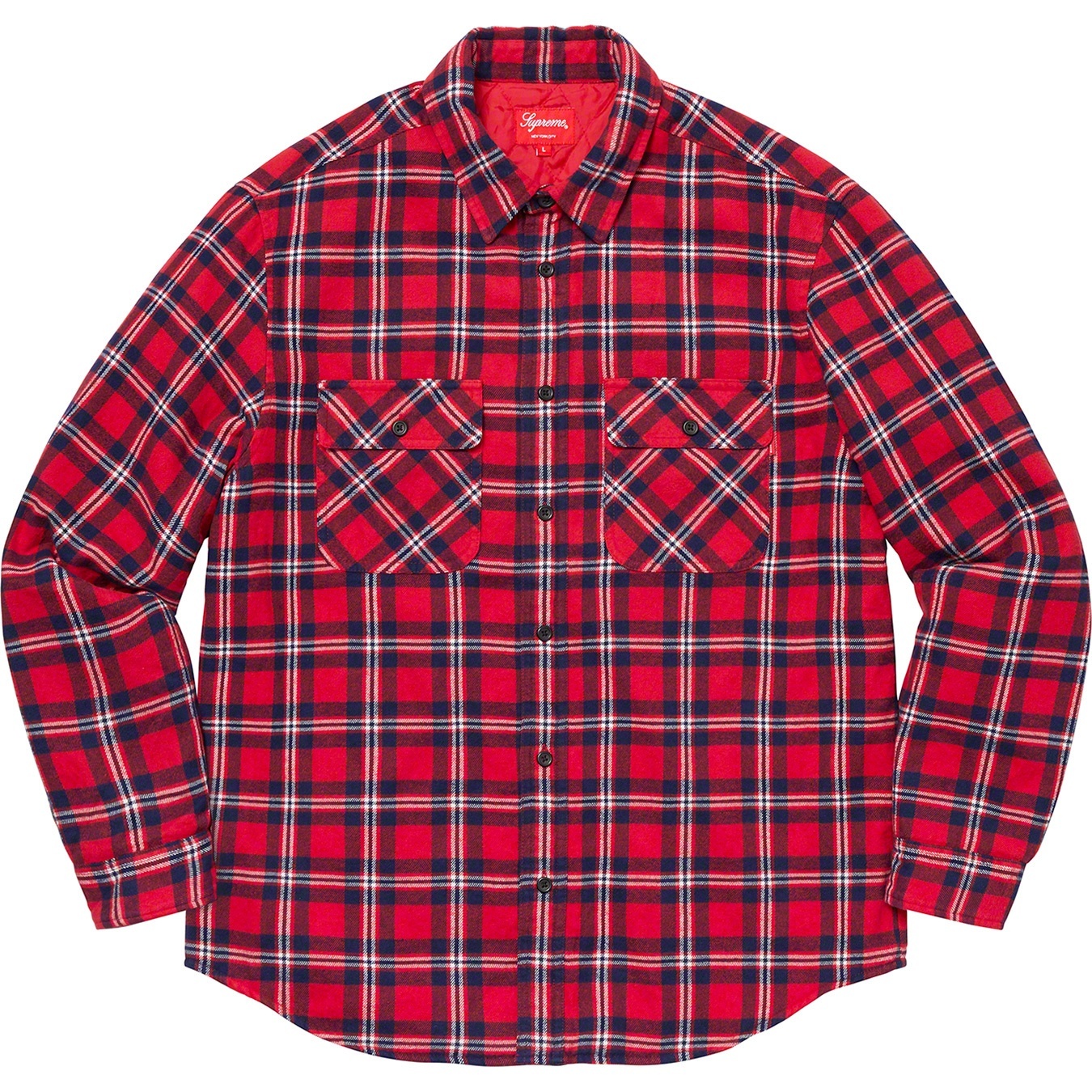 Arc Logo Quilted Flannel Shirt view 10